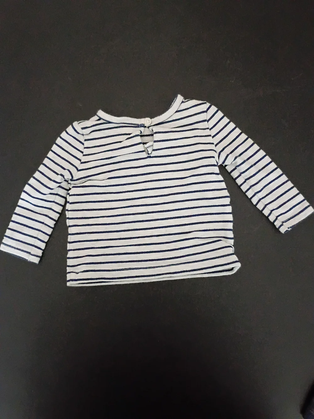 Carter's Baby Girl 2-Piece Striped Long Sleeve Pocket Top & Denim Jeans - Size 6